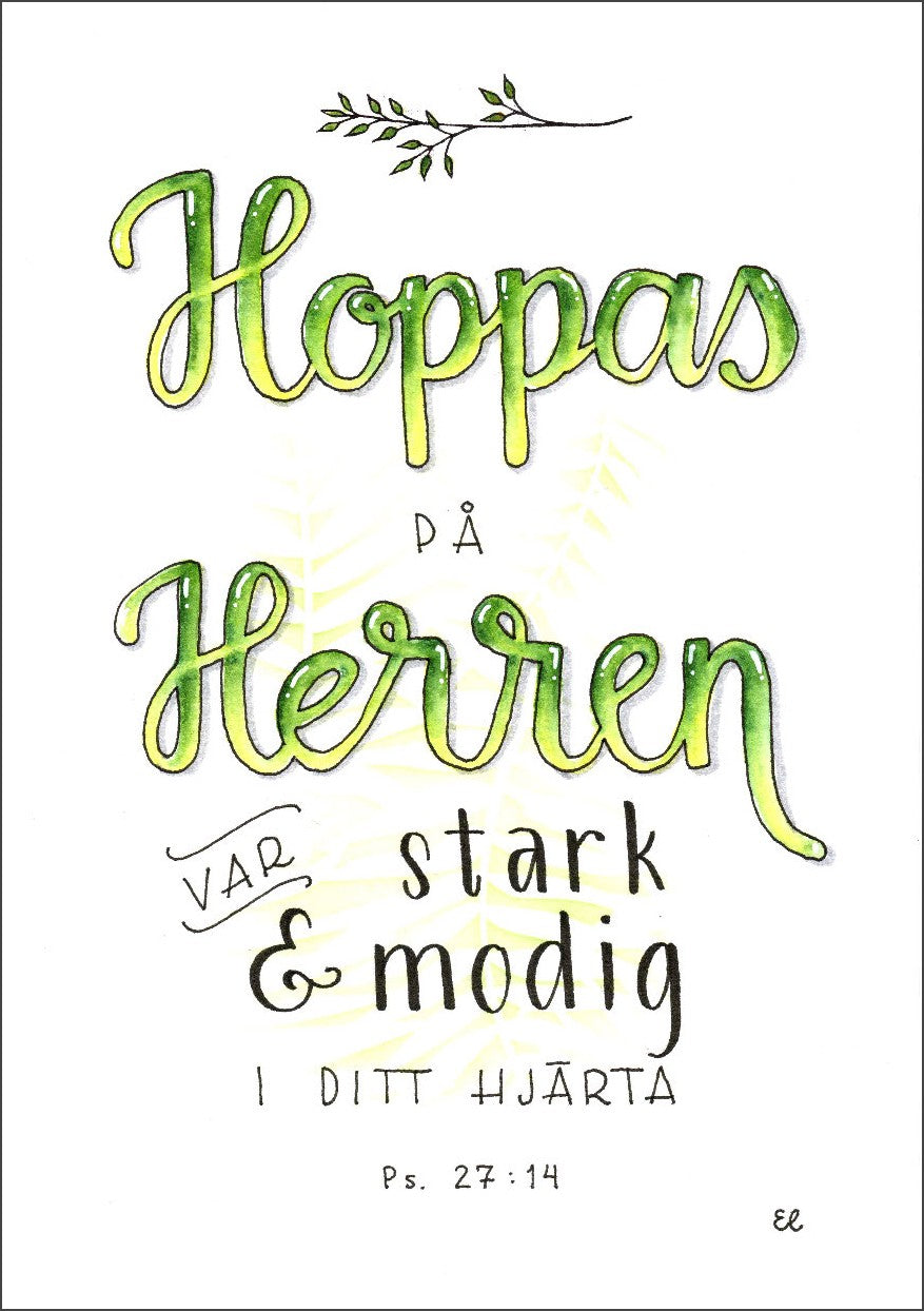 Vykort 10 pack "Hoppfyllda Bibelord"