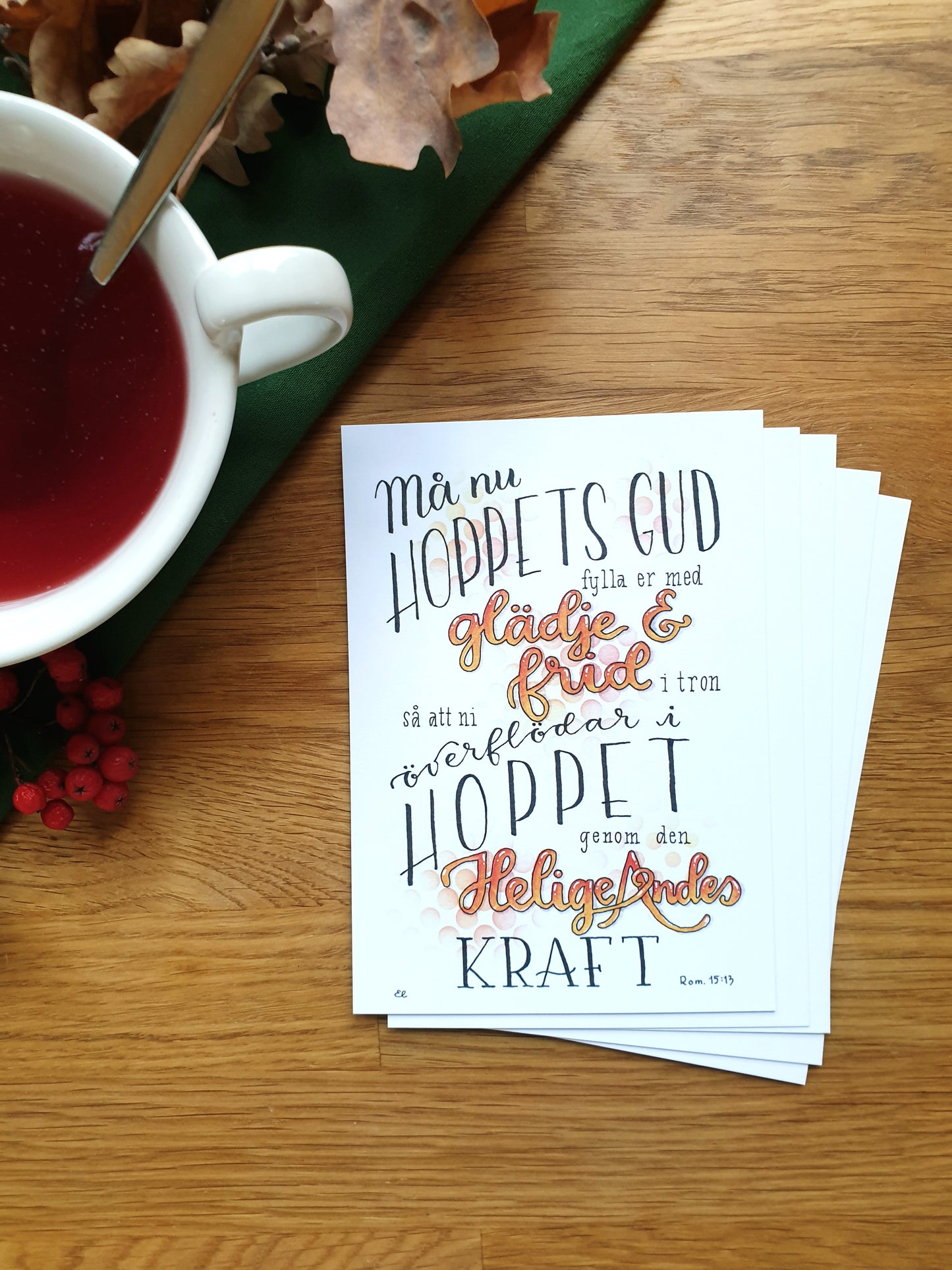 Vykort 10 pack "Hoppfyllda Bibelord"
