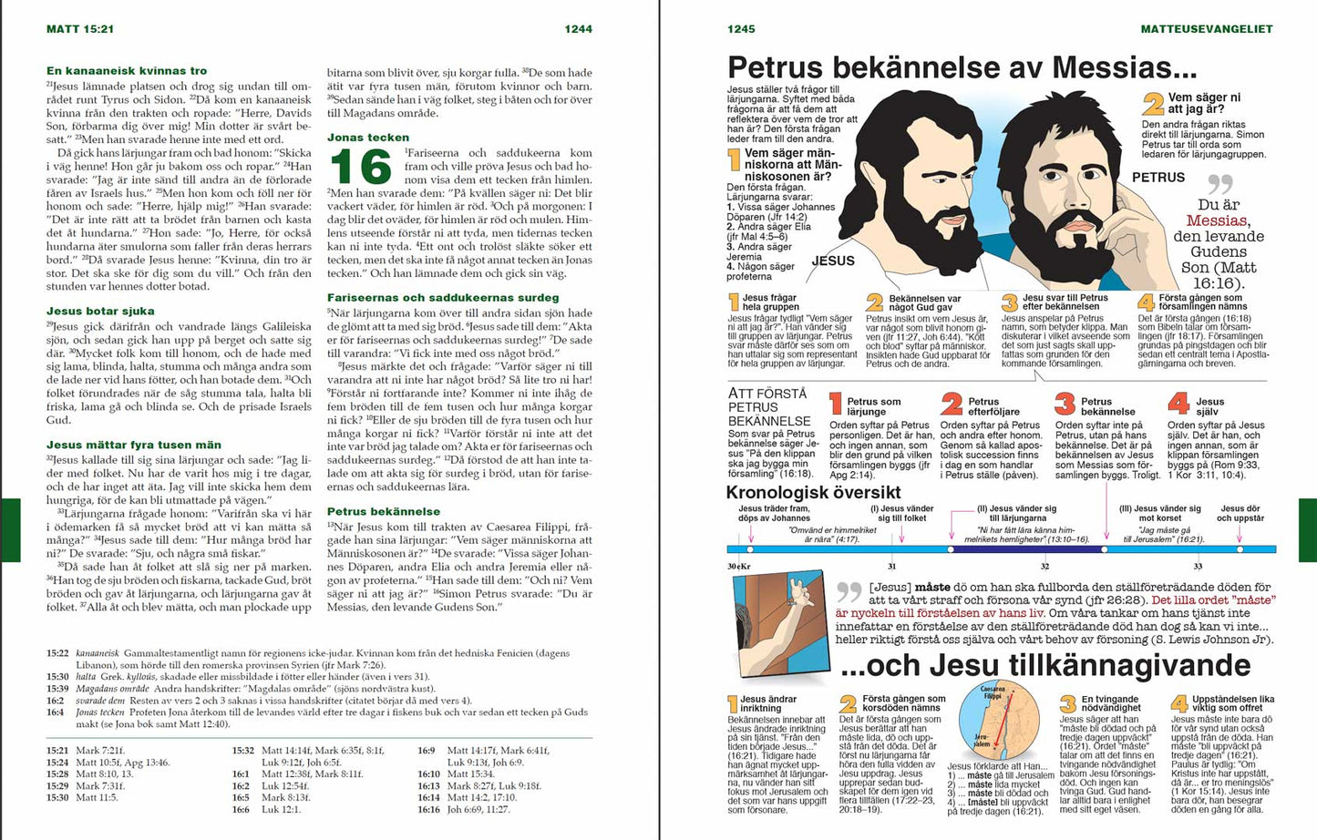 Steg för steg Studiebibel, blå skinnimitation (Folkbibeln 2015)