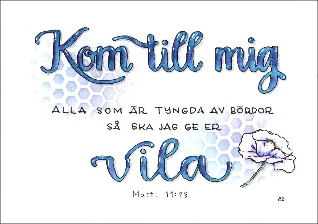 Vykort 10 pack "Hoppfyllda Bibelord"