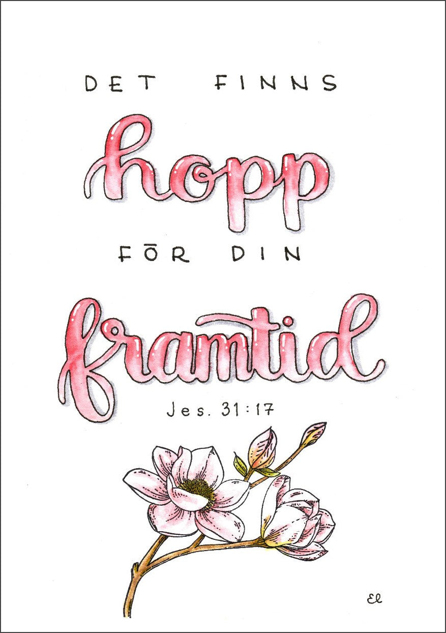 Vykort 10 pack "Hoppfyllda Bibelord"