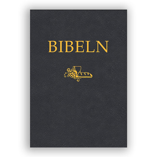 Kompaktbibel svart cabra (SFB15)