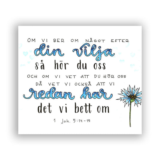 Storkort  "Om vi ber efter din vilja...."