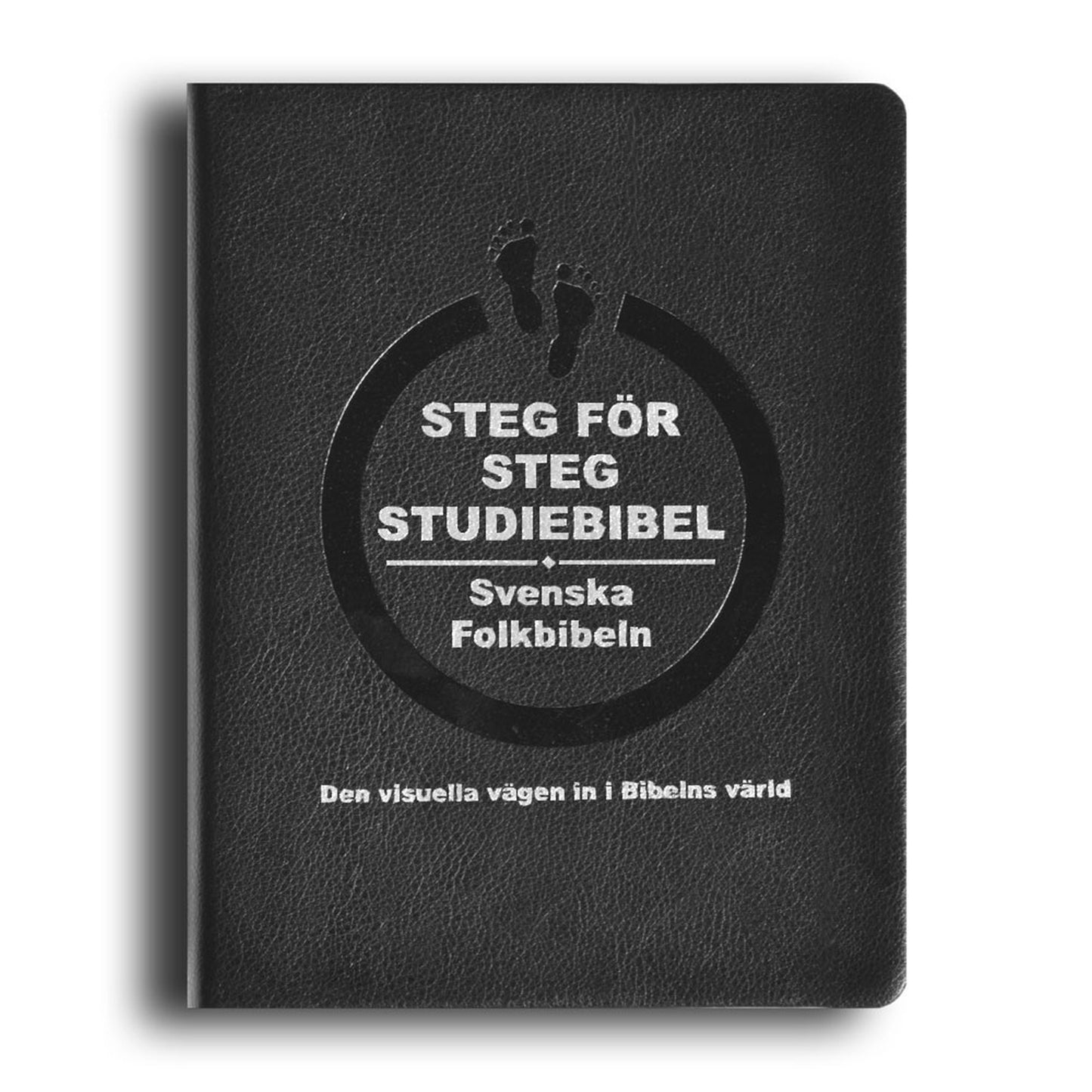 Steg för steg Studiebibel, svart cabra (Folkbibeln 2015)